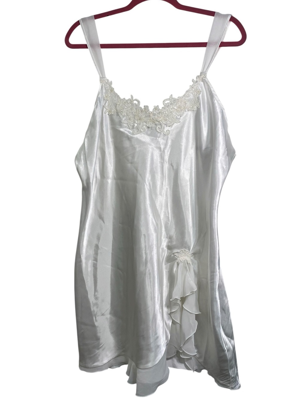 Linea Donatella White Lace Trim Chemise